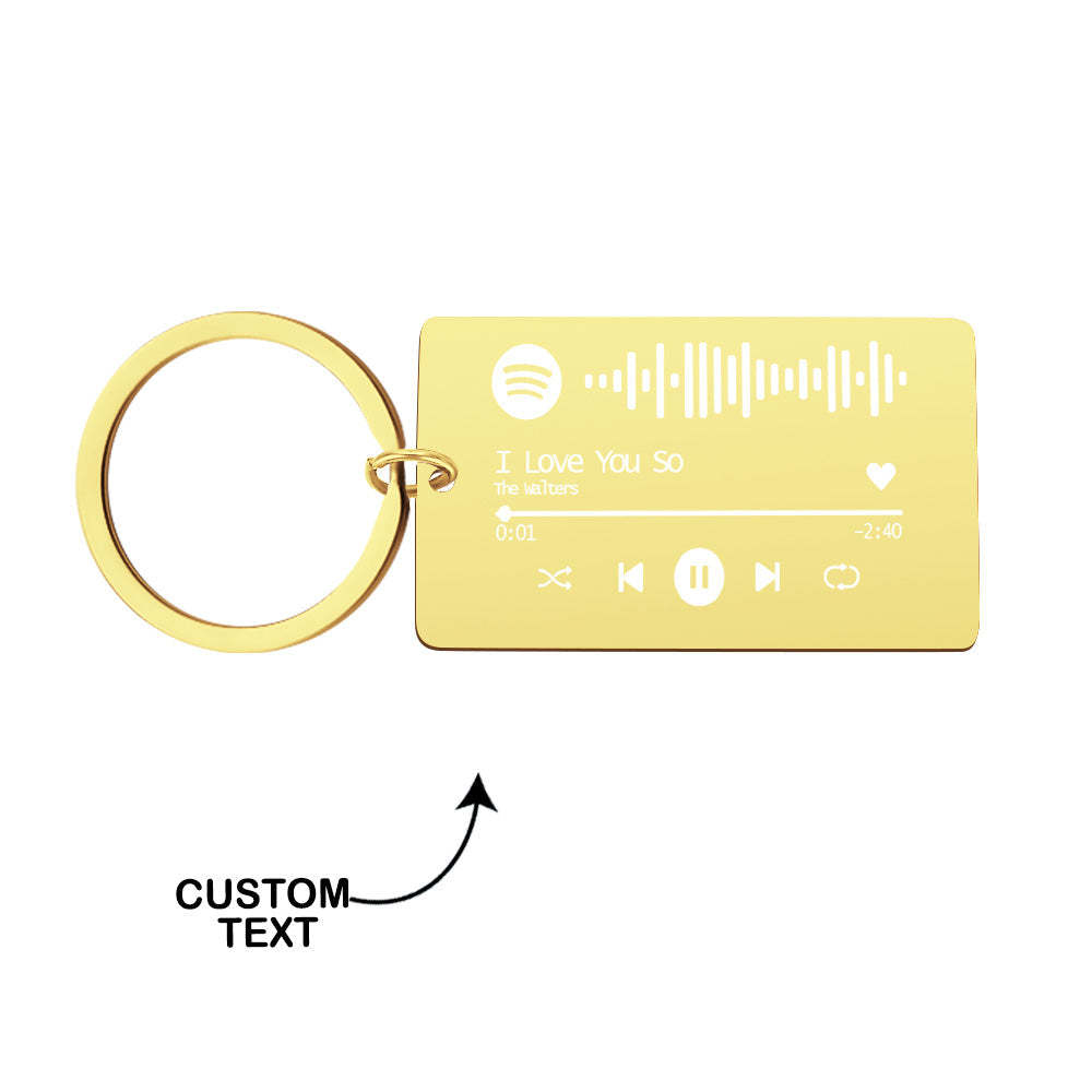 Custom Spotify Code Keyring Gifts for Couple 4 Color - mycustomtirecover