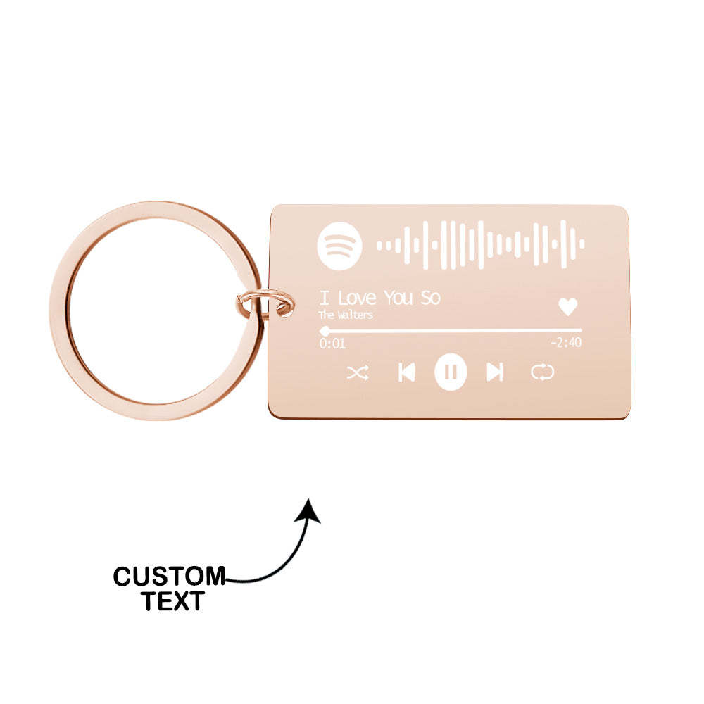 Custom Spotify Code Keyring Gifts for Couple 4 Color - mycustomtirecover