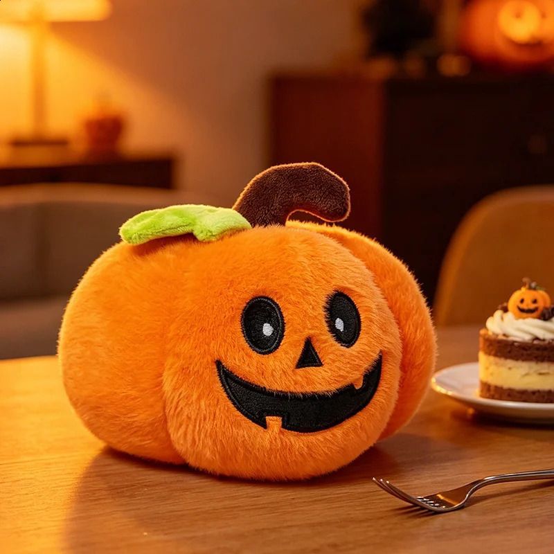 Halloween Plush Toy Soft Stuffed Ghost Bat Pumpkin Grim Reaper Dolls Cute Plushies for Kids Halloween Party Favors Home Decor
