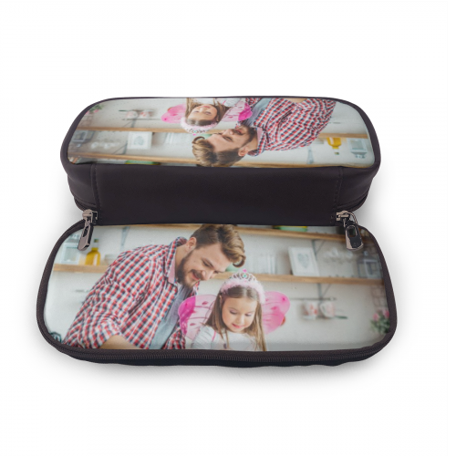 customized leather photo pencil case
