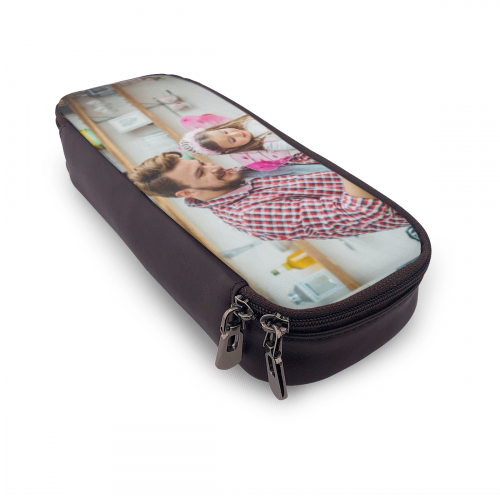 customized leather photo pencil case