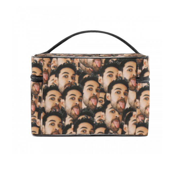 personalized mash face storage bag photo cosmetic bag