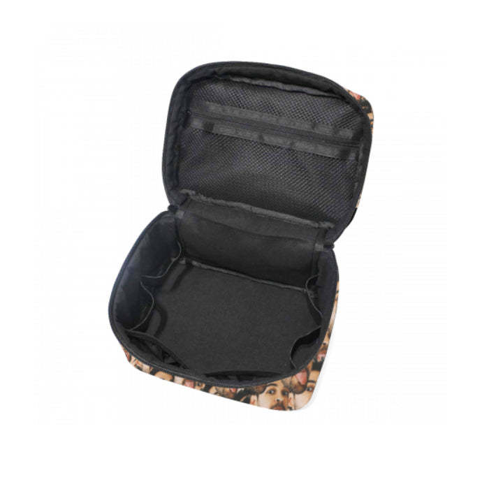 personalized mash face storage bag photo cosmetic bag