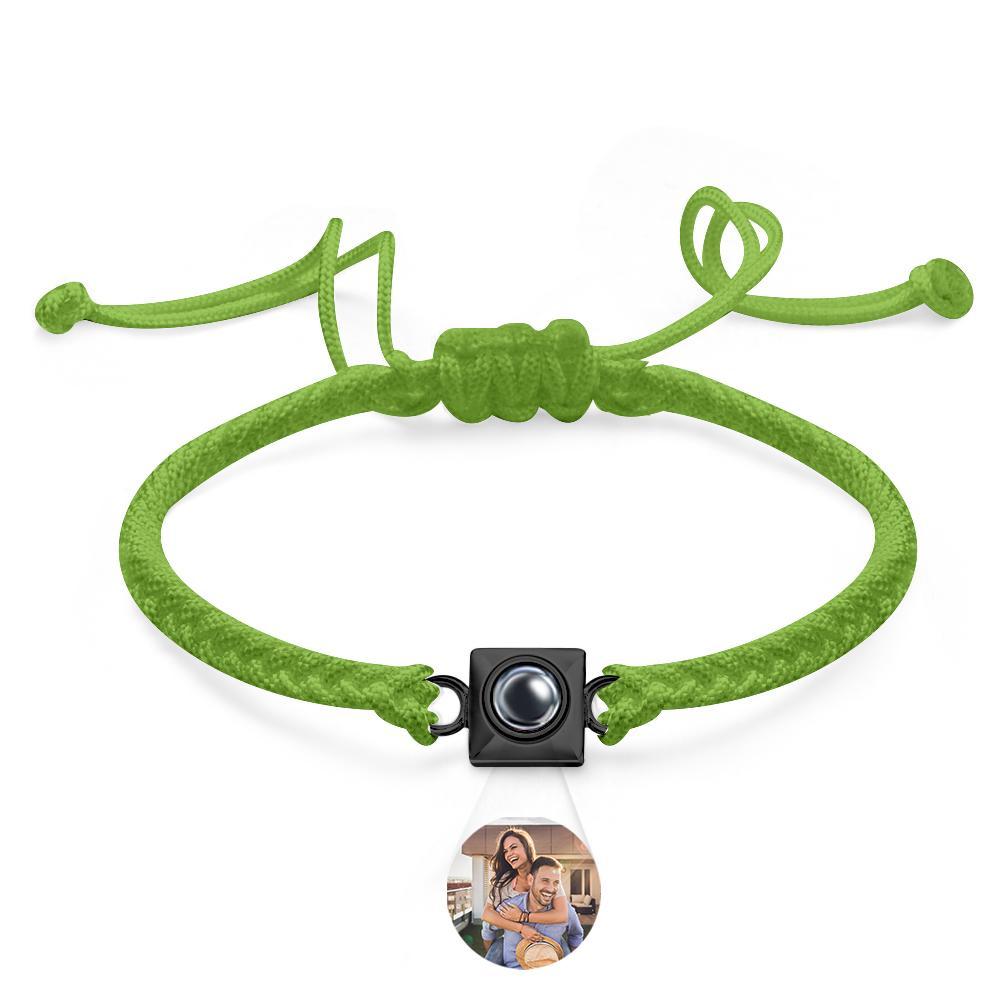 Custom Projection Bracelet Square Weave Sports Gift for Men - MyFaceTshirt