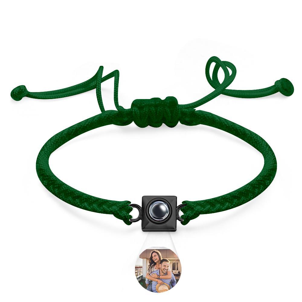 Custom Projection Bracelet Square Weave Sports Gift for Men - MyFaceTshirt