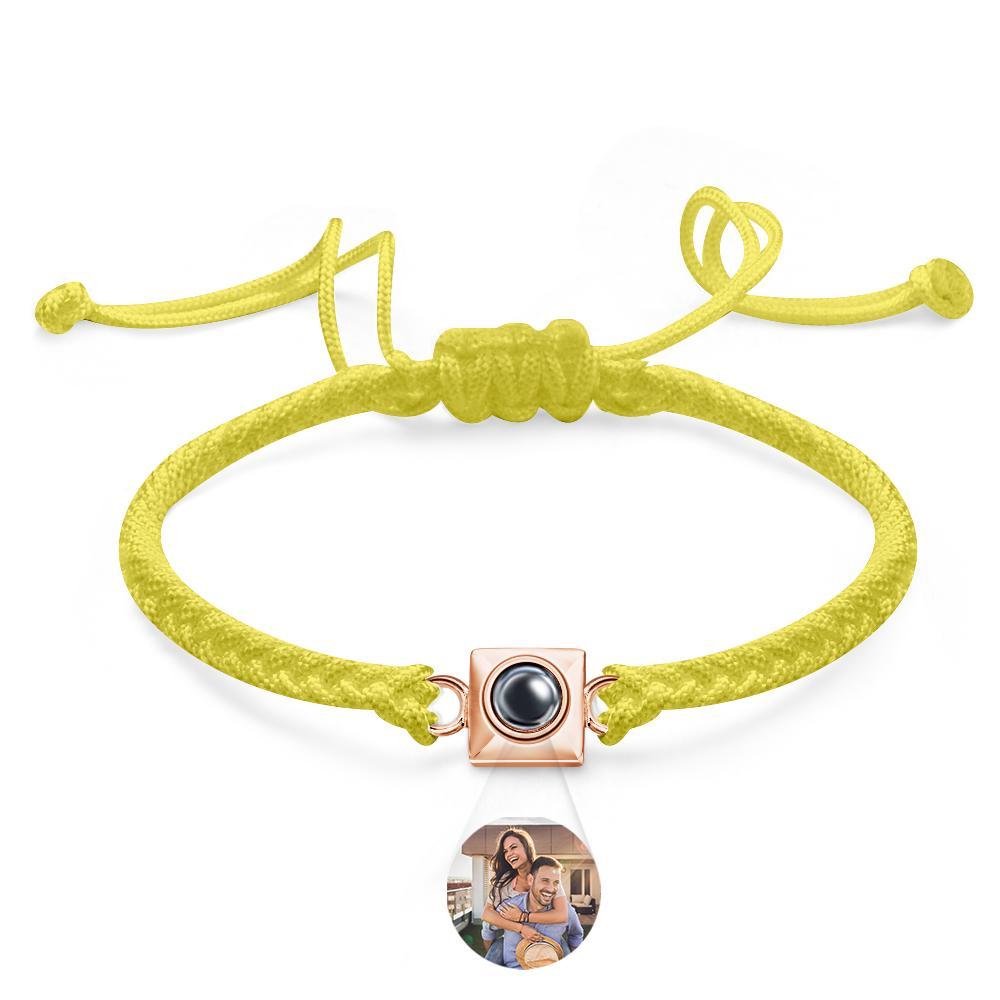 Custom Projection Bracelet Square Weave Sports Gift for Men - MyFaceTshirt