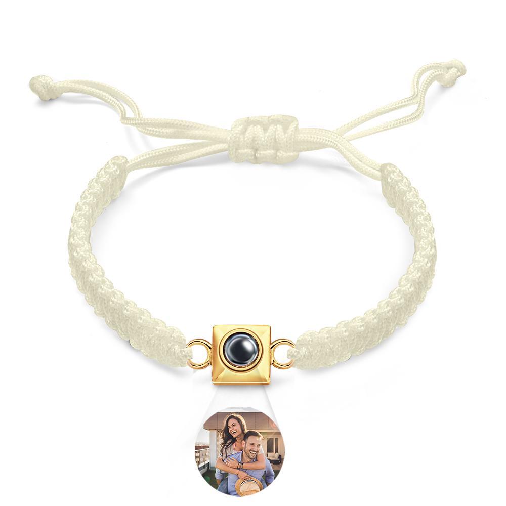 Custom Projection Bracelet Weave Fashion Gift for Men - MyFaceTshirt