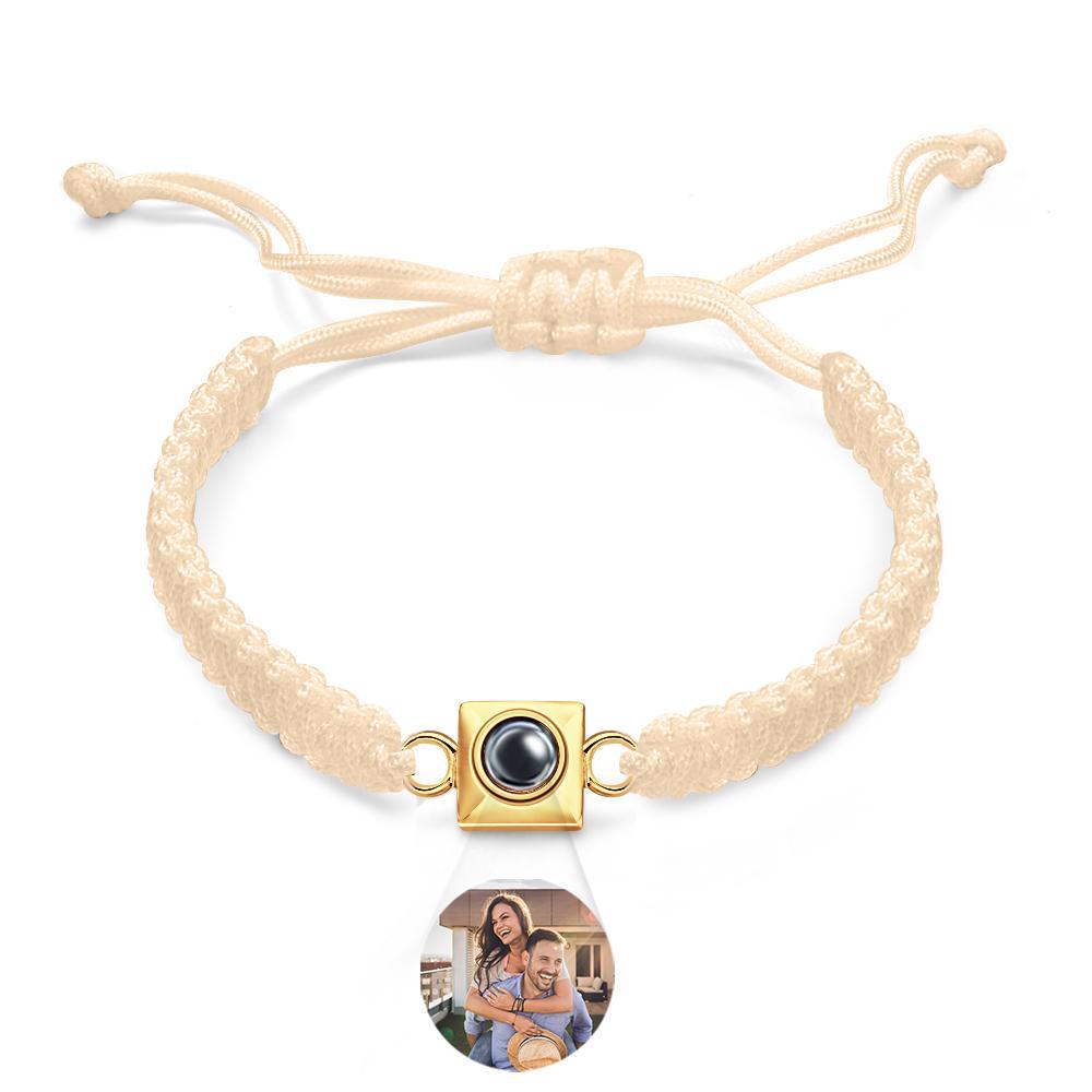 Custom Projection Bracelet Weave Fashion Gift for Men - MyFaceTshirt