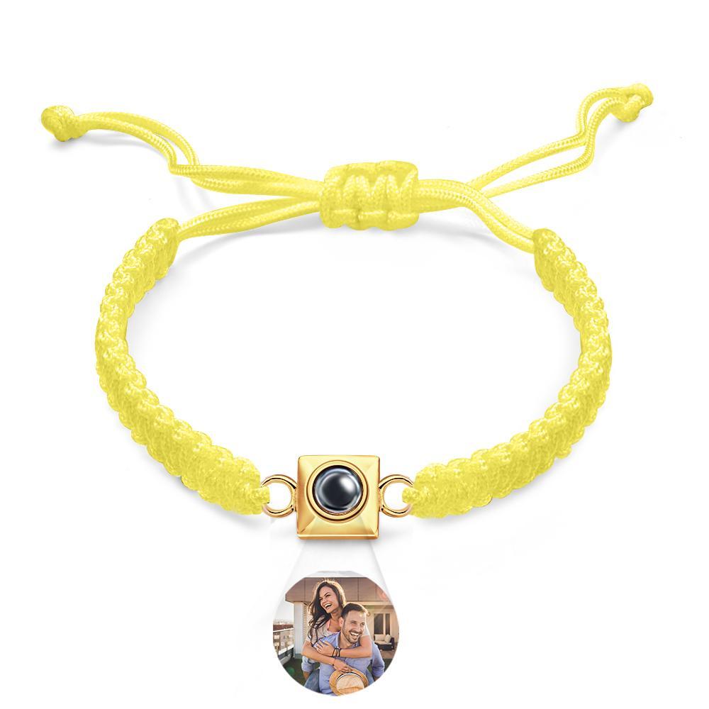 Custom Projection Bracelet Weave Fashion Gift for Men - MyFaceTshirt