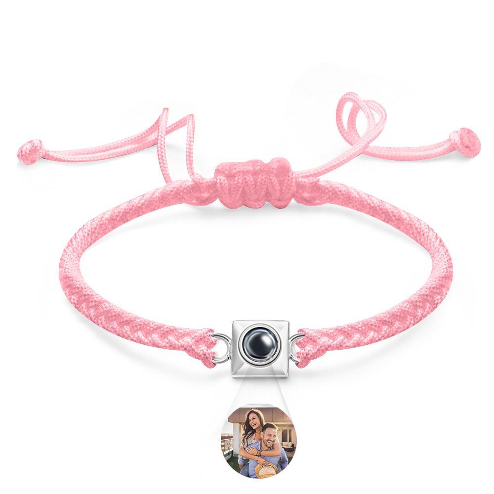 Custom Projection Bracelet Square Weave Sports Gift for Men - MyFaceTshirt