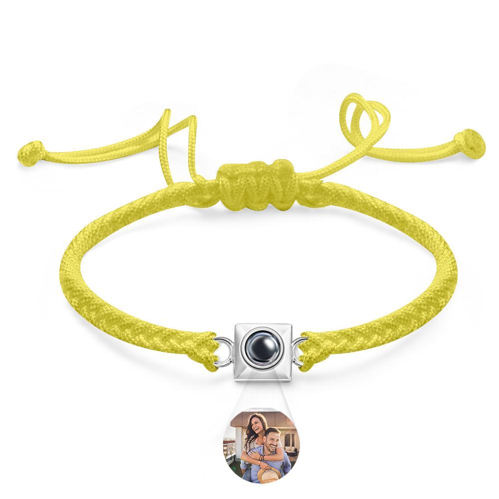 Custom Projection Bracelet Square Weave Sports Gift for Men - MyFaceTshirt