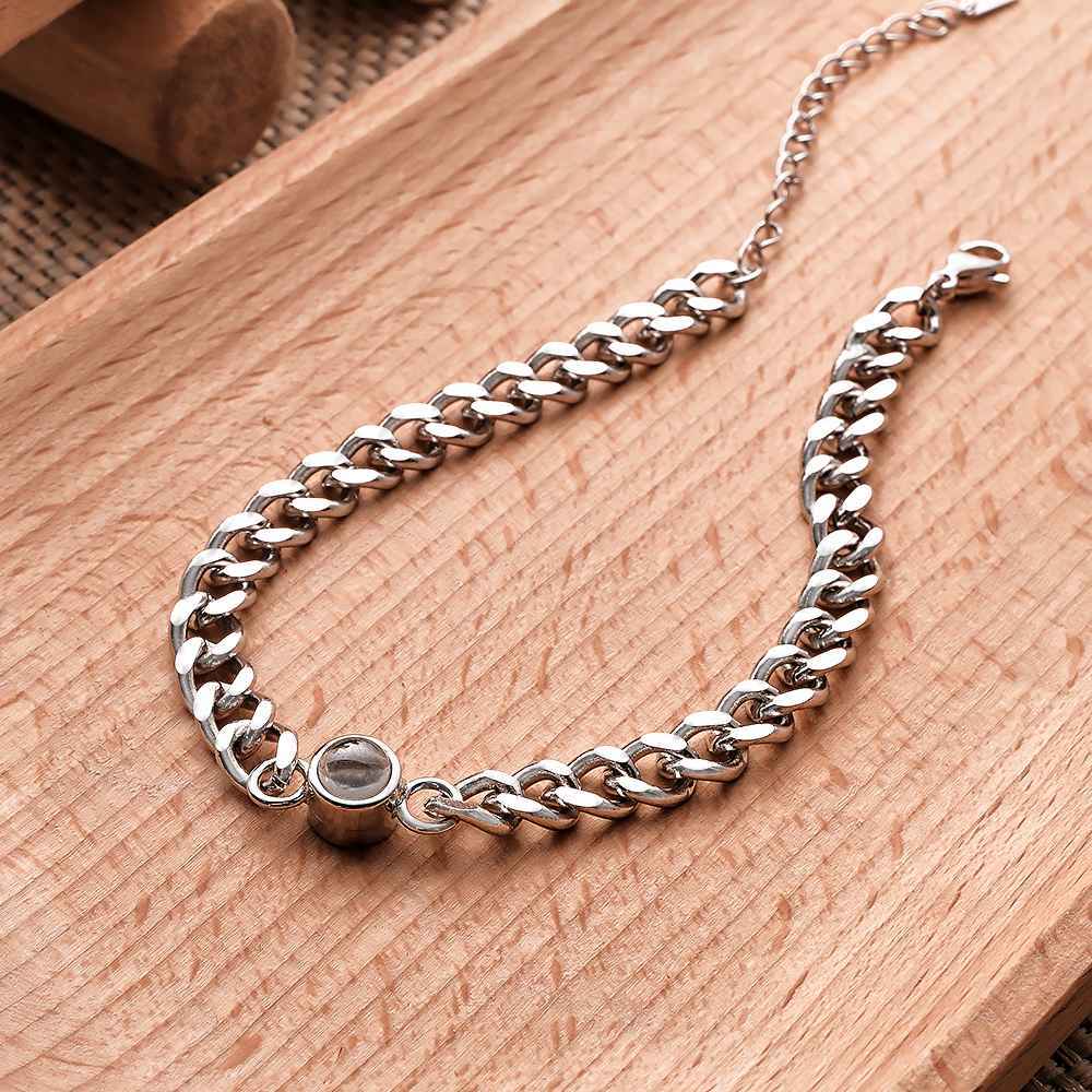 Personalized Photo Projection Bracelet Vintage Bracelet Jewelry For Him - MyFaceTshirt