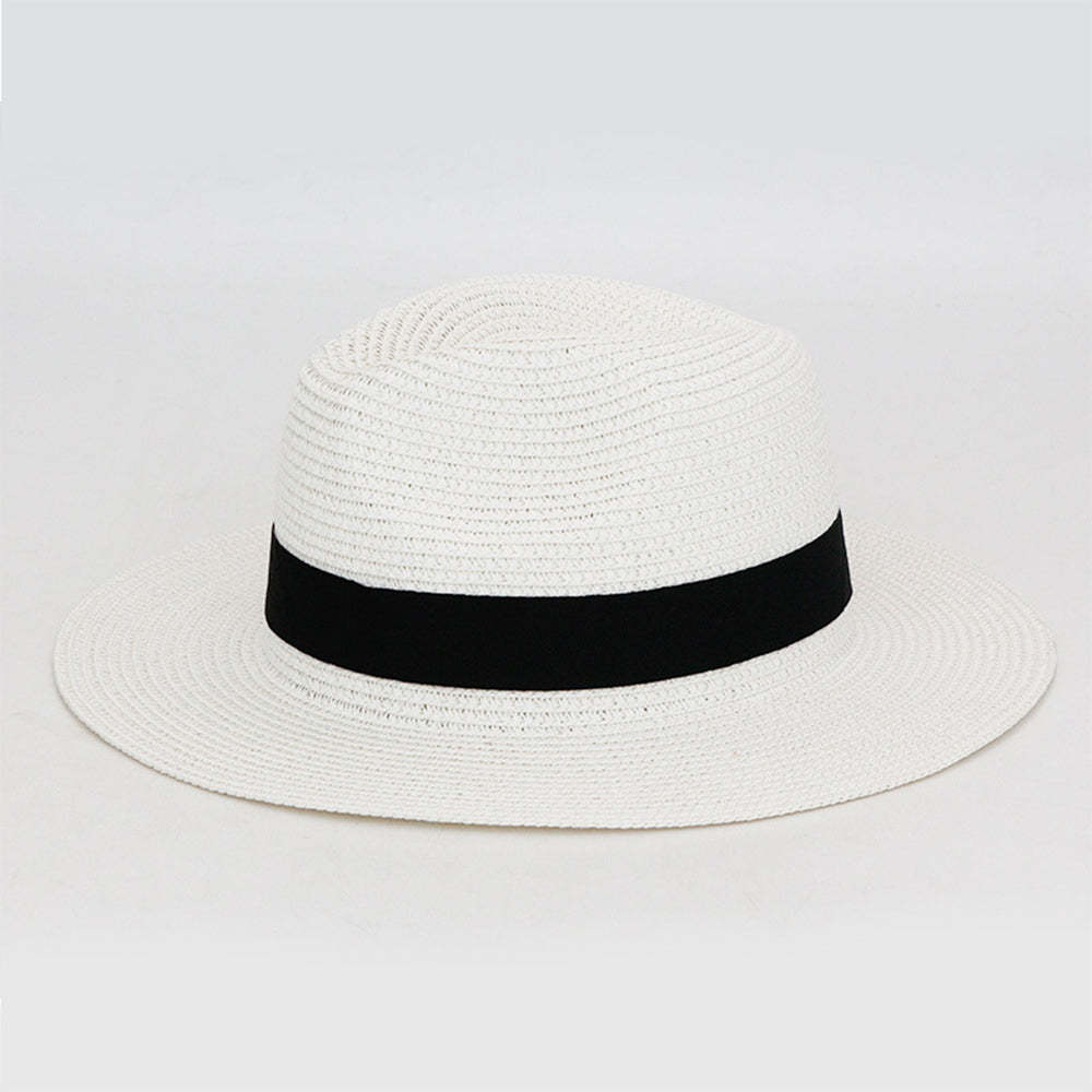 Summer Foldable Straw Hat Beach Hat Breathable Sun Hat - makephotopuzzleuk