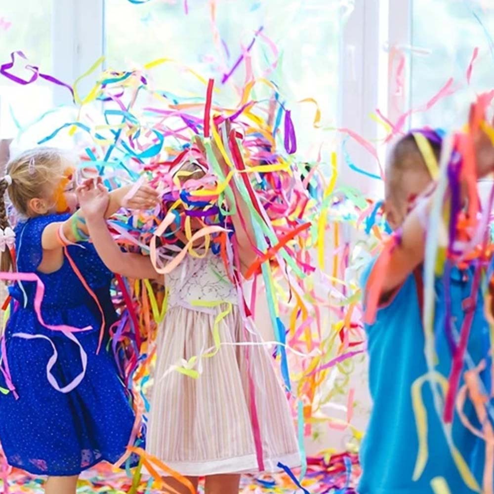 Hand Throwing Ribbons Wedding Streamers Hand Throw Confetti Streamer - mysiliconefoodbag