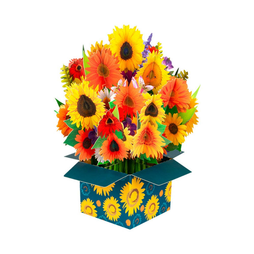 Flower Bouquet Card 3D Greeting Card Mother's Day Gifts for Mum - mysiliconefoodbag
