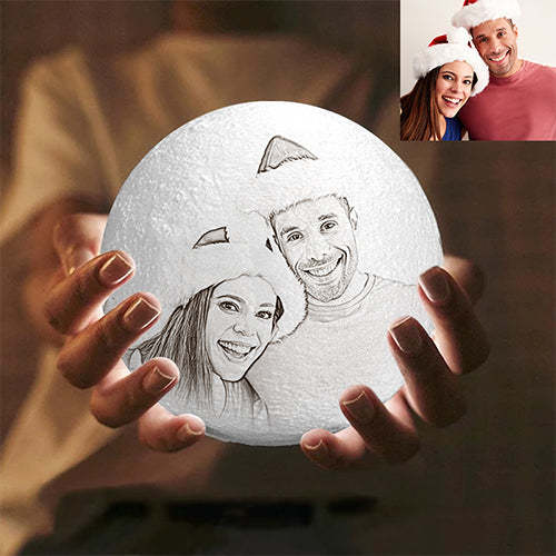 Personalized Creative 3D Print photo Moon Lamp, Engraved Lamp(10CM-15CM) - mysiliconefoodbag