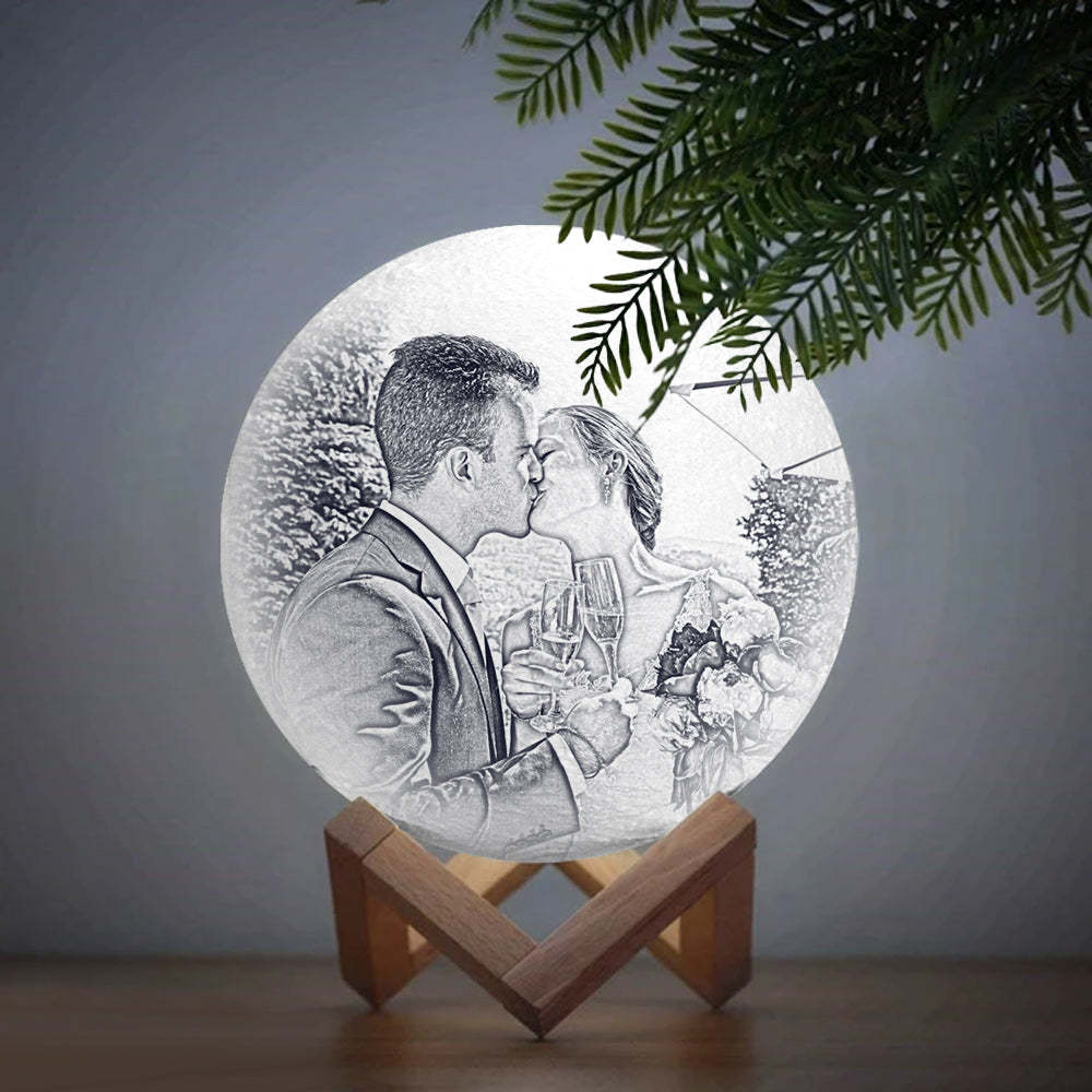 Moon Lamp 3D Print Custom Photo Personalized Engraved Lights US - mysiliconefoodbag