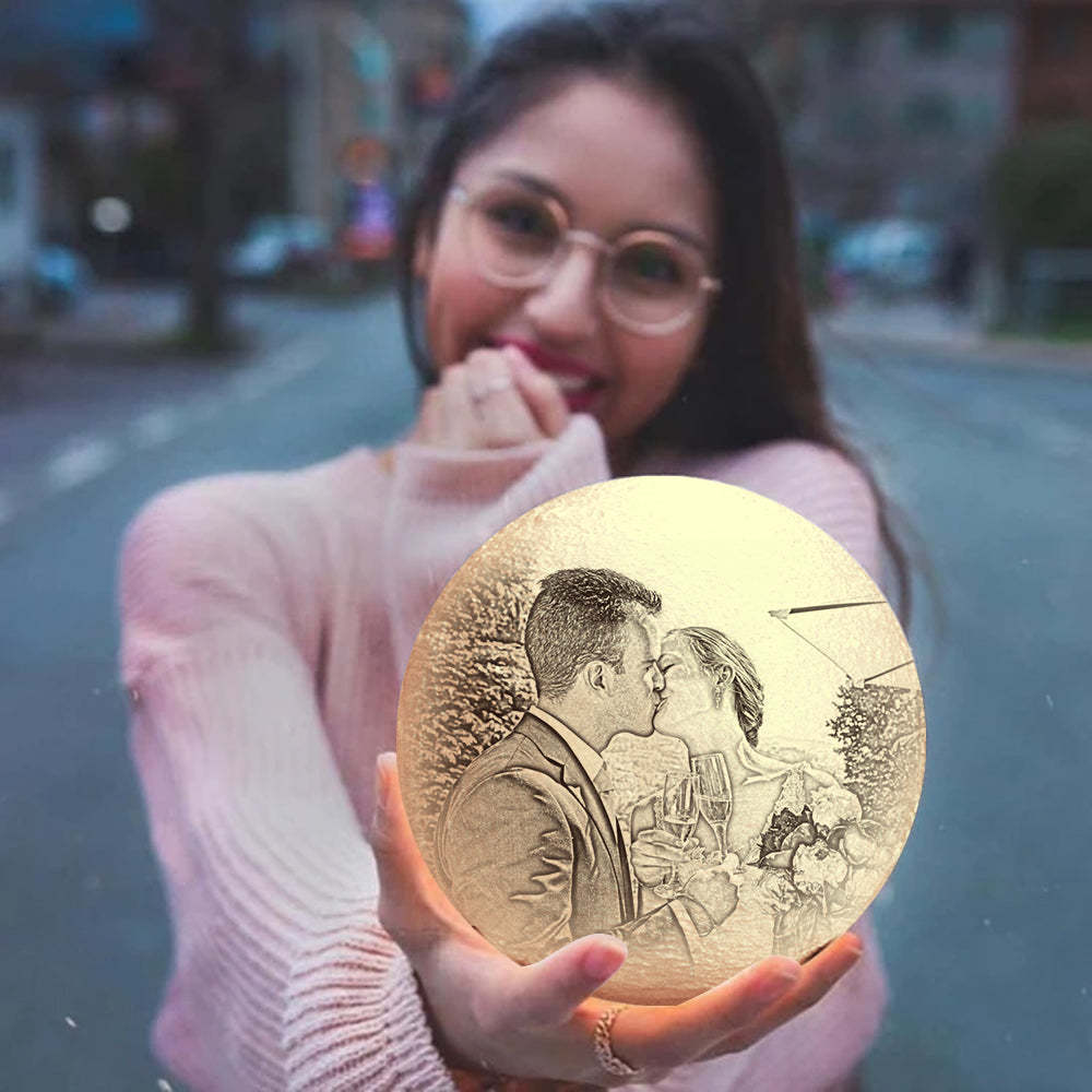 Moon Lamp 3D Print Custom Photo Personalized Engraved Lights US - mysiliconefoodbag