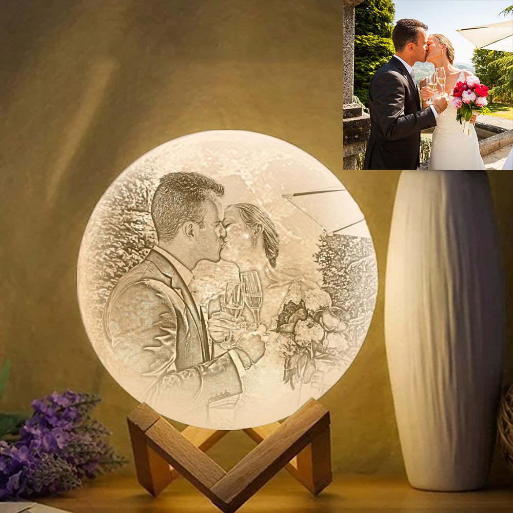Photo Moon Lamp Reviews Personalized 3D Printed, Engraved Light(10CM-15CM) - mysiliconefoodbag