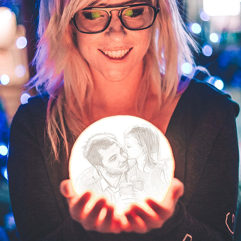 Customized Photo Moon Lamp Birthday Presents for Her - mysiliconefoodbag