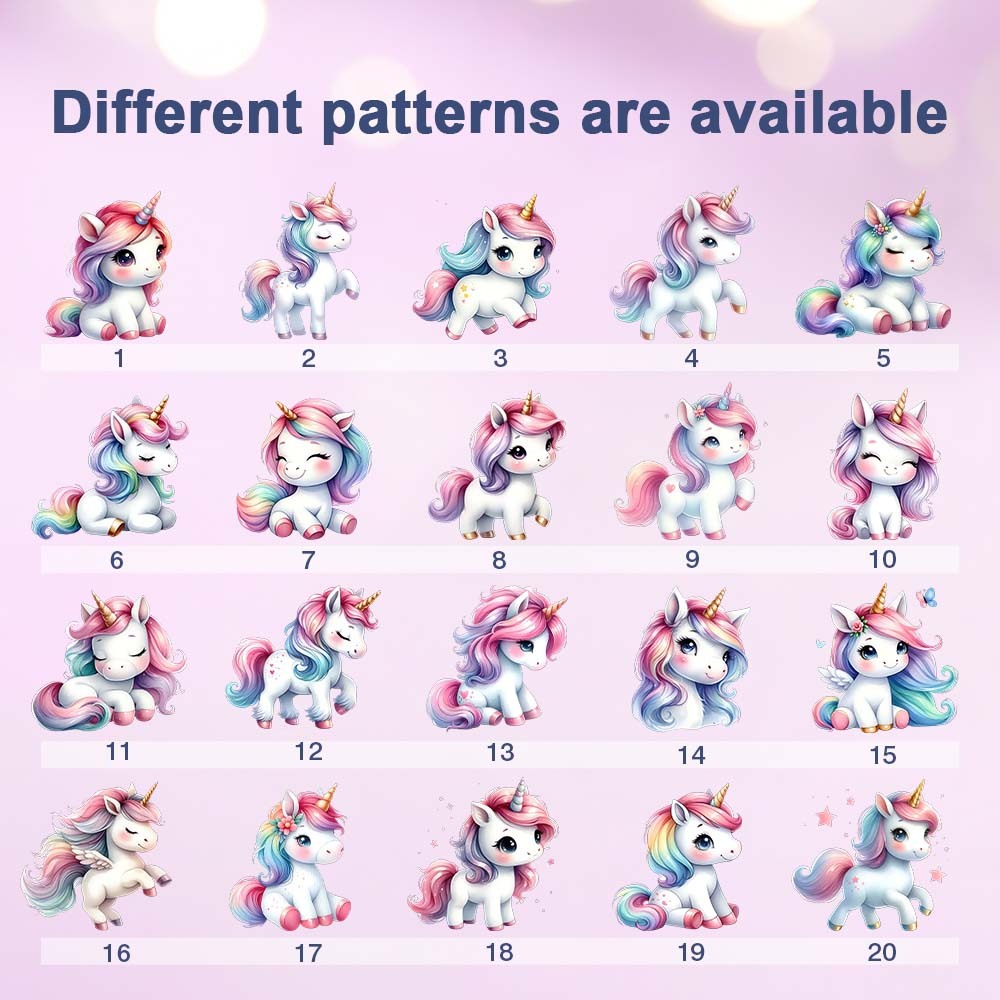 Personalized Unicorn Moon LED Night Light with Name Lamp Decor Birthday Gift for Girls - mysiliconefoodbag