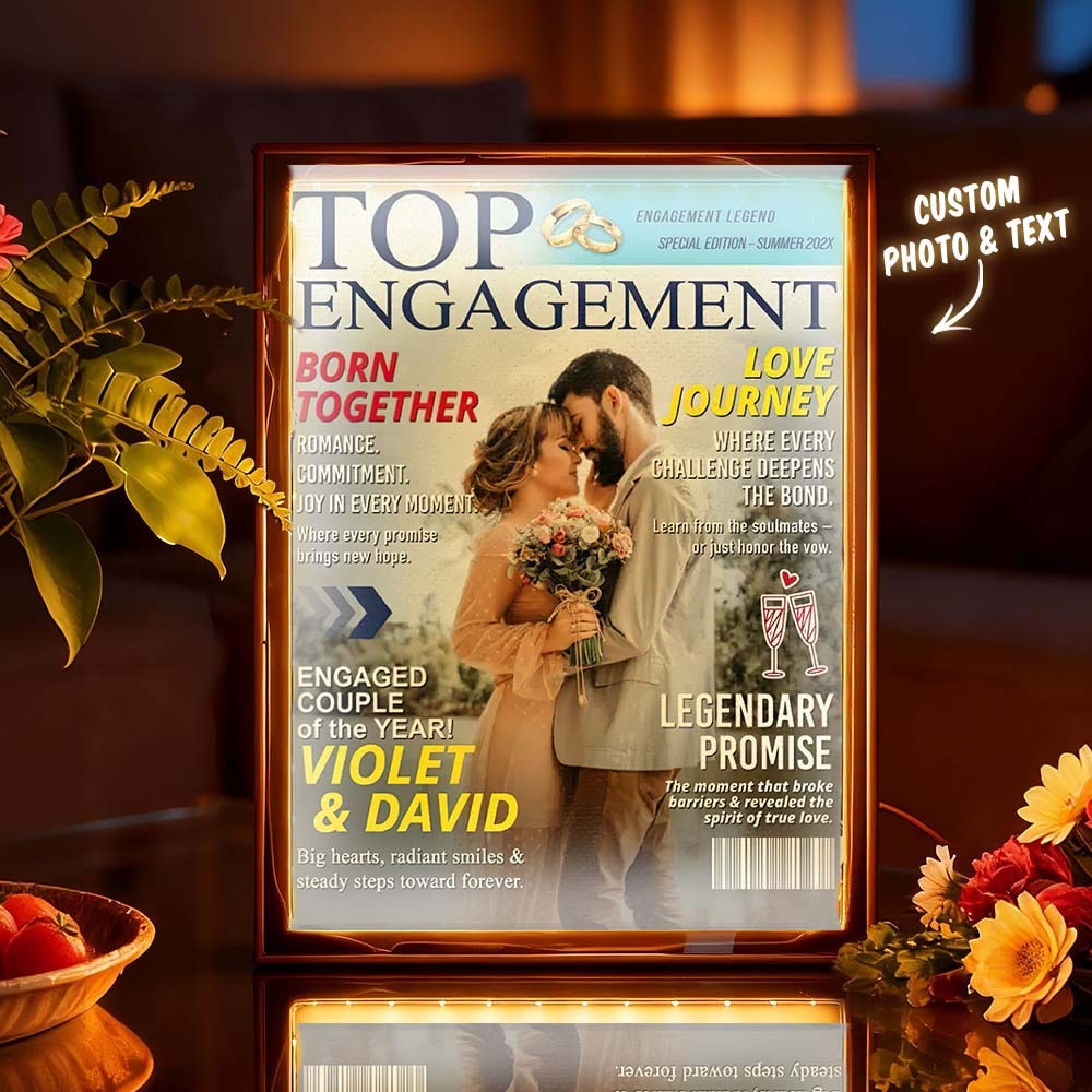 Personalized Magazine Cover Night Light