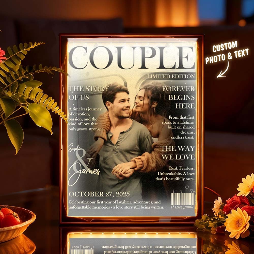 Personalized Magazine Cover Night Light
