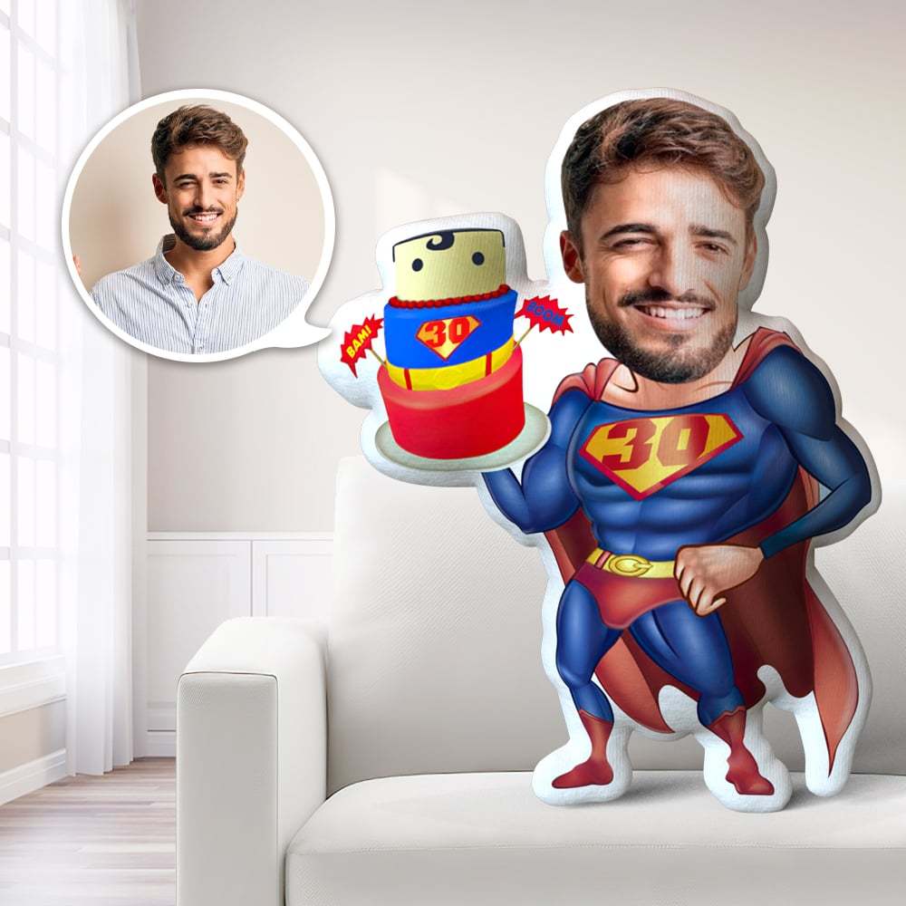 Happy Birthday Gifts Custom Birthday Pillow Personalised Photo Pillow Customized Age Pillow - mysiliconefoodbag