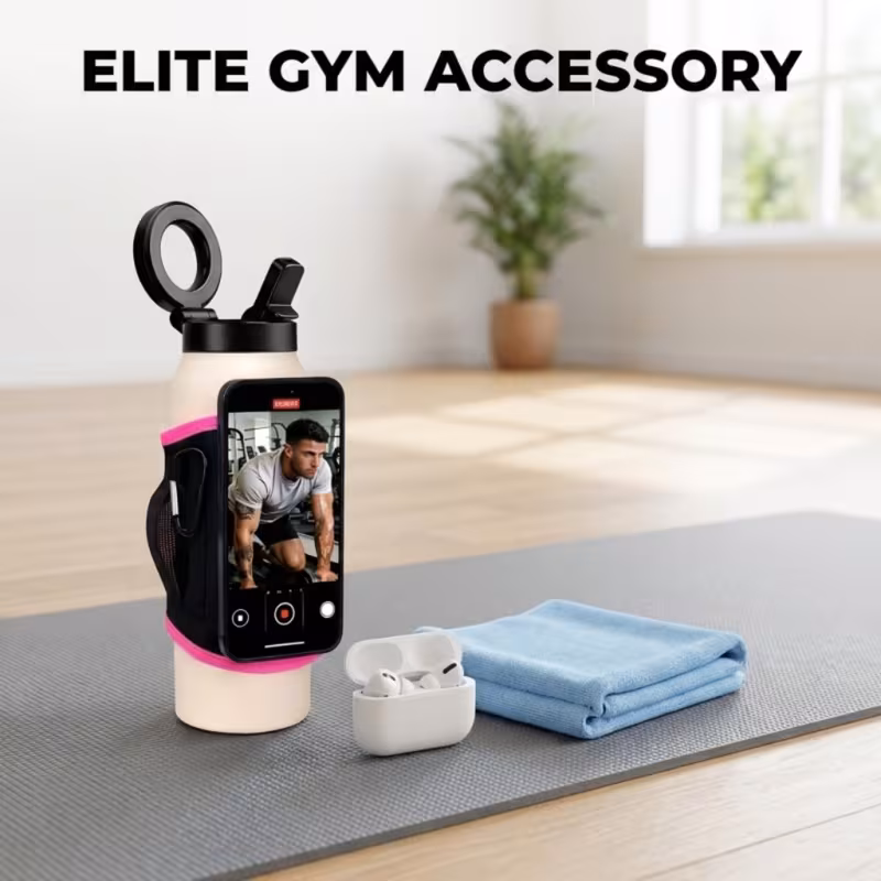 magnetic gym water bottle bag portable storage organizer for   earphone card   additions Product details 4