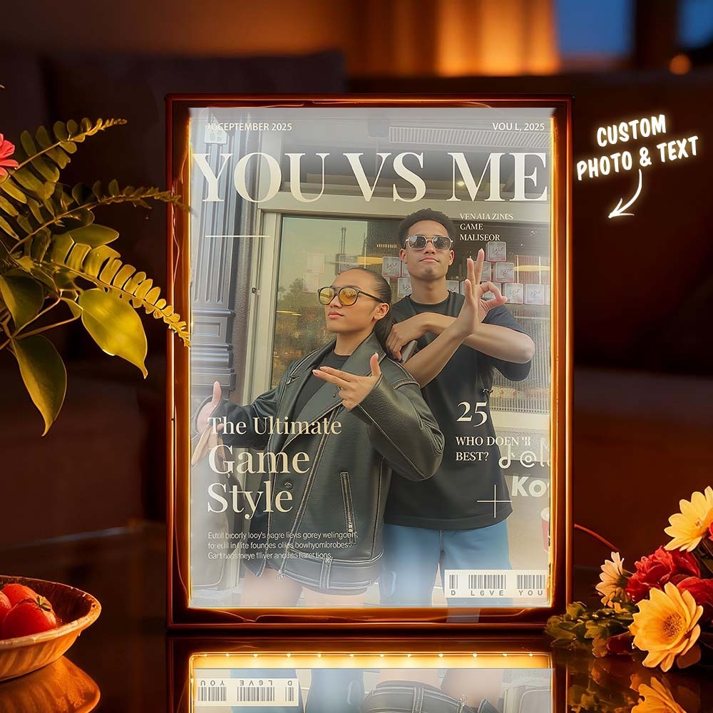 Personalized Magazine Cover Night Light