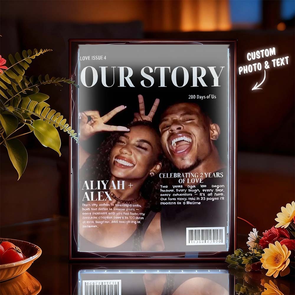 Personalized Magazine Cover Night Light