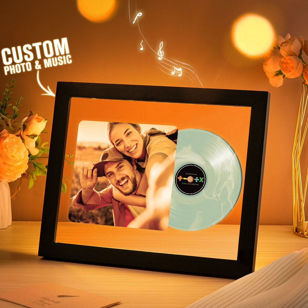 Music Photo Frame Night Lights Music Desk Decor That Plays Music Without Cell Phone Multiple Styles Couple Gifts