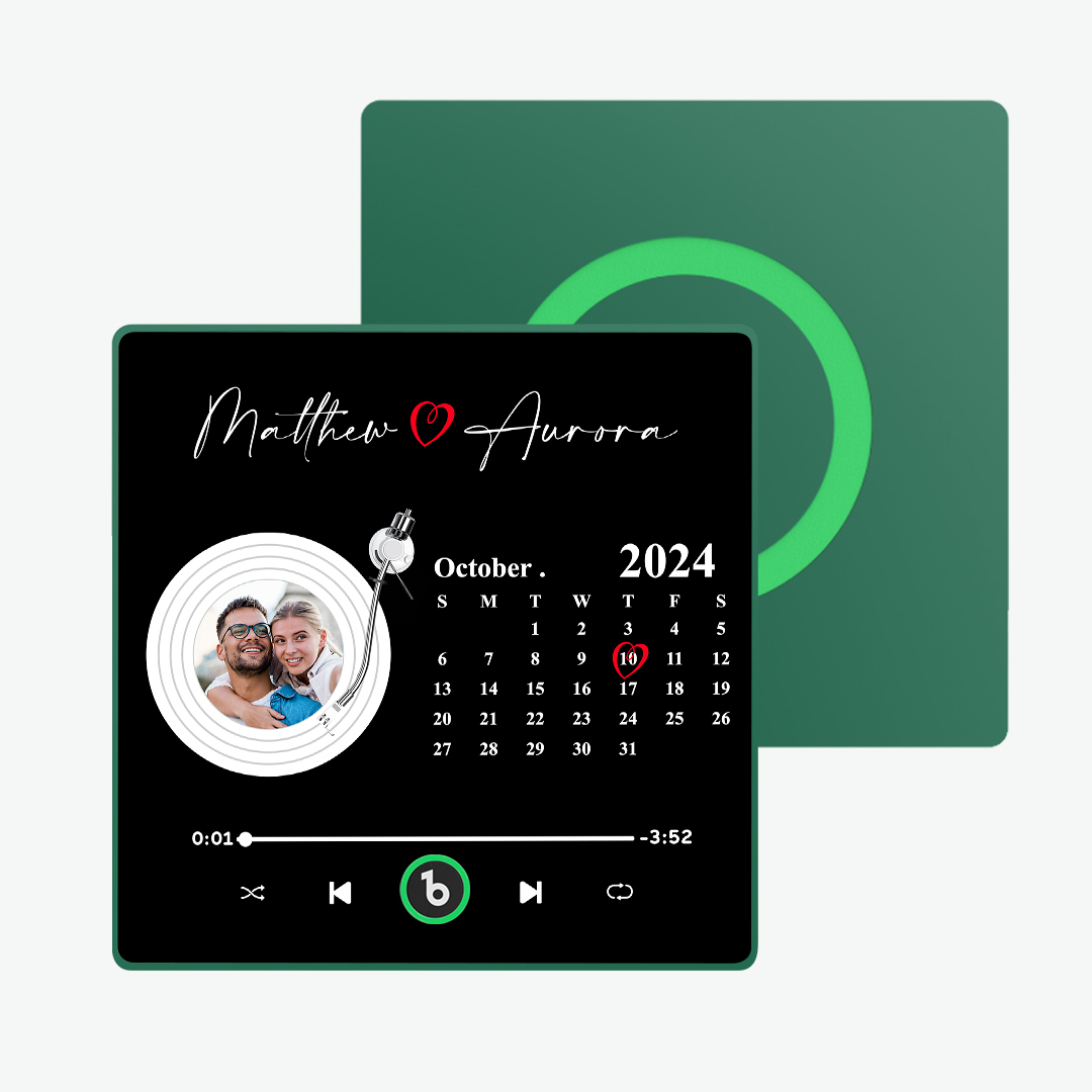 New 4.0 Upgrade Photo Colorful Album Fridge Magnet Personalized Music Fridge Magnet with Custom Name & Photo Fridge Magnet FridgeBeats Pro Supports Bluetooth Connectivity  Funny Gift for Couples