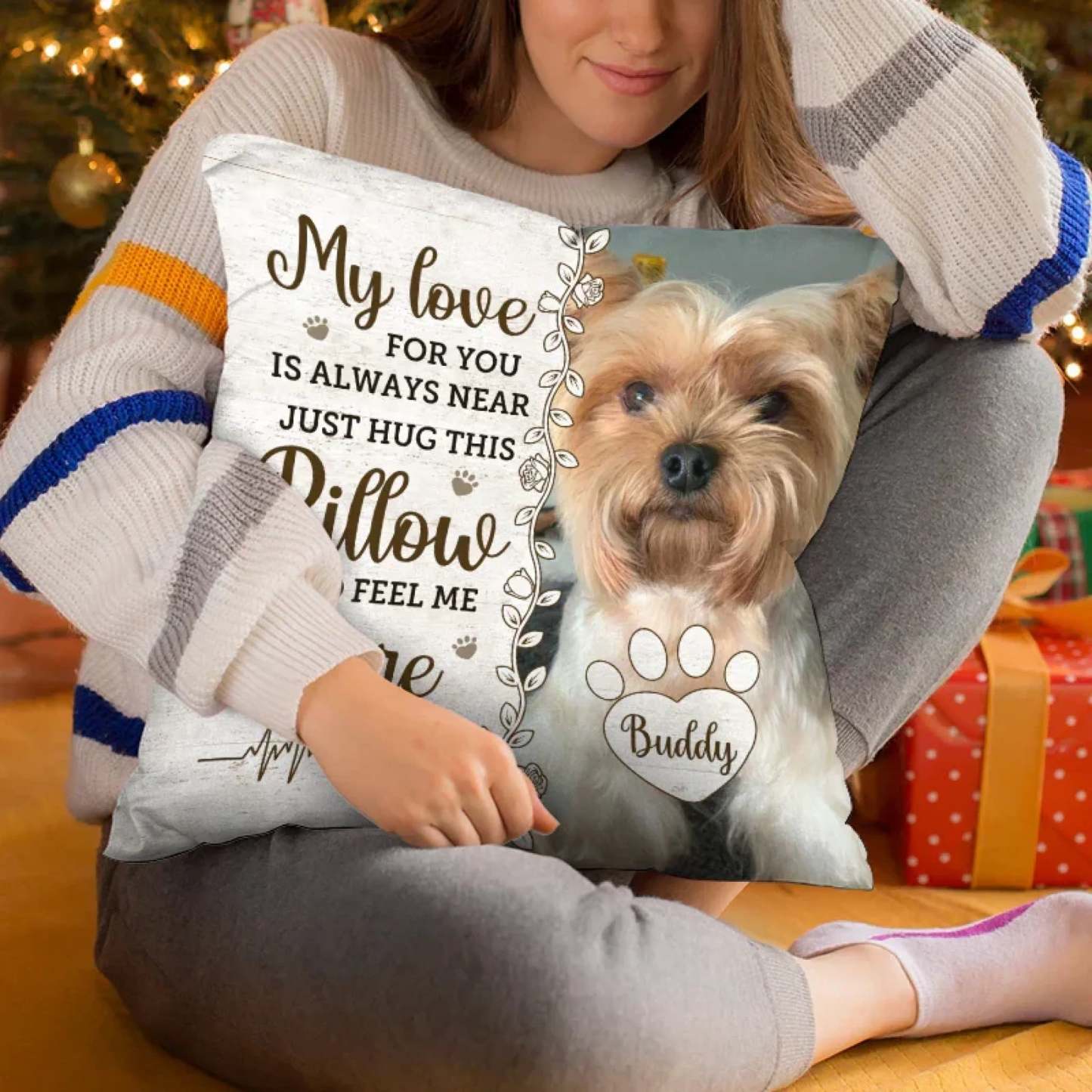 Memorial Personalized Custom Pillow | Sympathy Gift For Pet Lovers
