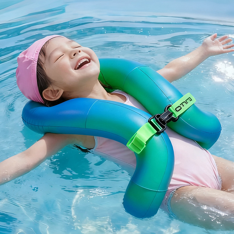 Inflatable Swim Vest for Kids & Adults, Adjustable Swimming Float Jacket, Lightweight Buoyancy Aid for Pool, Beach & Water Sports