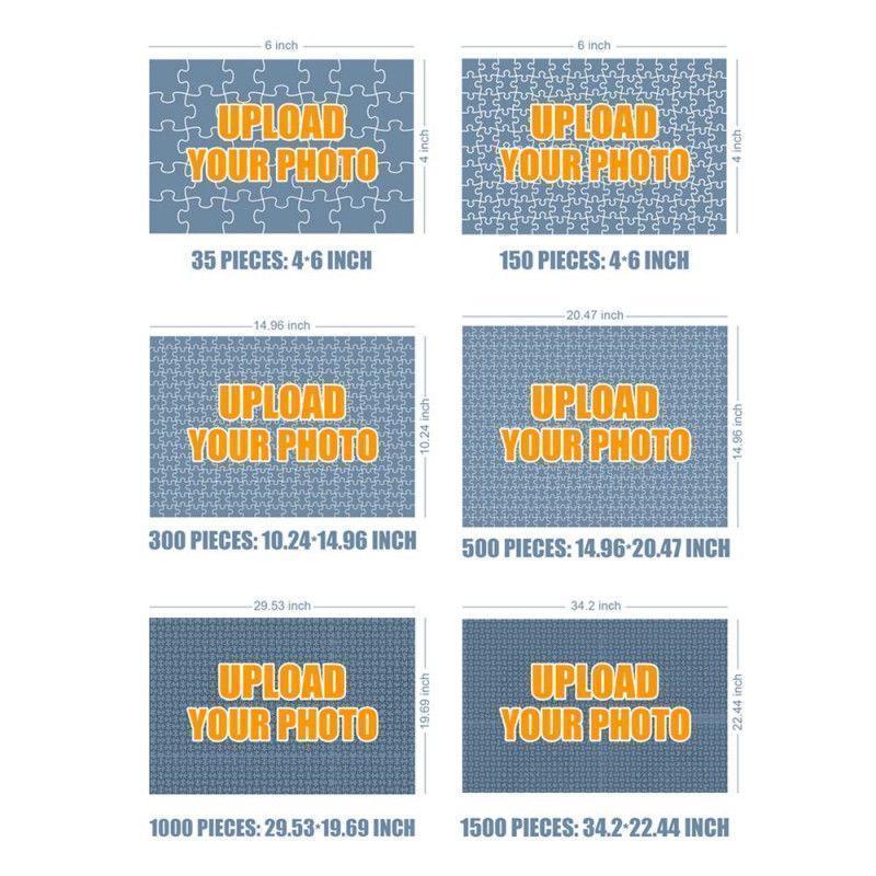 Custom Jigsaw Puzzle Personalized Photo Puzzle Gift for Mom 1000pc max - mysiliconefoodbag