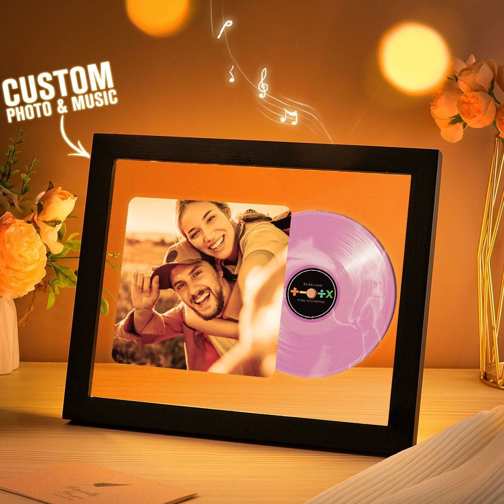 Music Photo Frame Night Lights Music Desk Decor That Plays Music Without Cell Phone Multiple Styles Couple Gifts