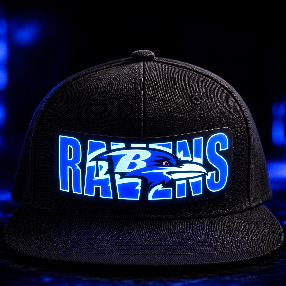 Football Fan LED Light-Up Snapback Cap