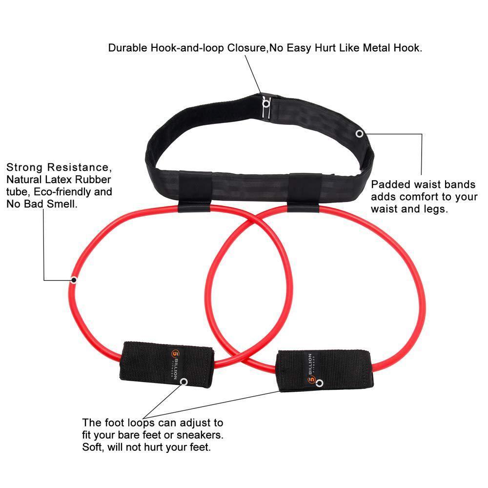 Fitness Booty Bands Set Resistance Bands for Butt Legs Muscle Training Adjust Waist Belt