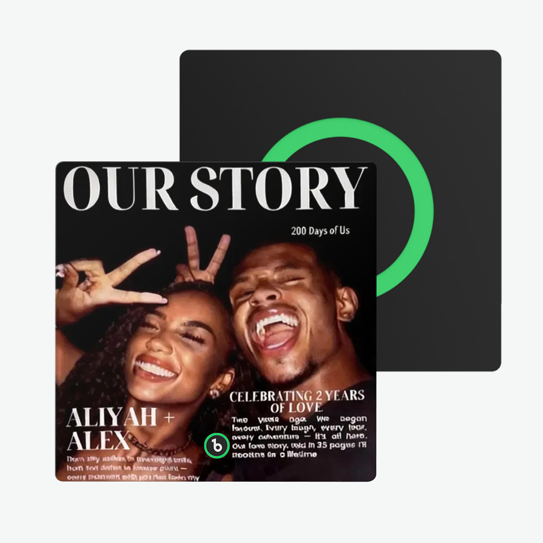 Custom Music Magazine Style Fridge Magnet and Photo Colorful Album Fridge Magnet Music Wall Photo Sticker That Can Be Played