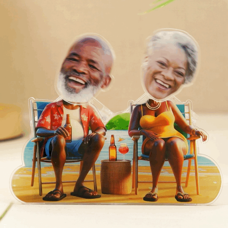 Personalized Face Dad and Mom Shaking Head Standee Gift for Dad and Mom - mysiliconefoodbag