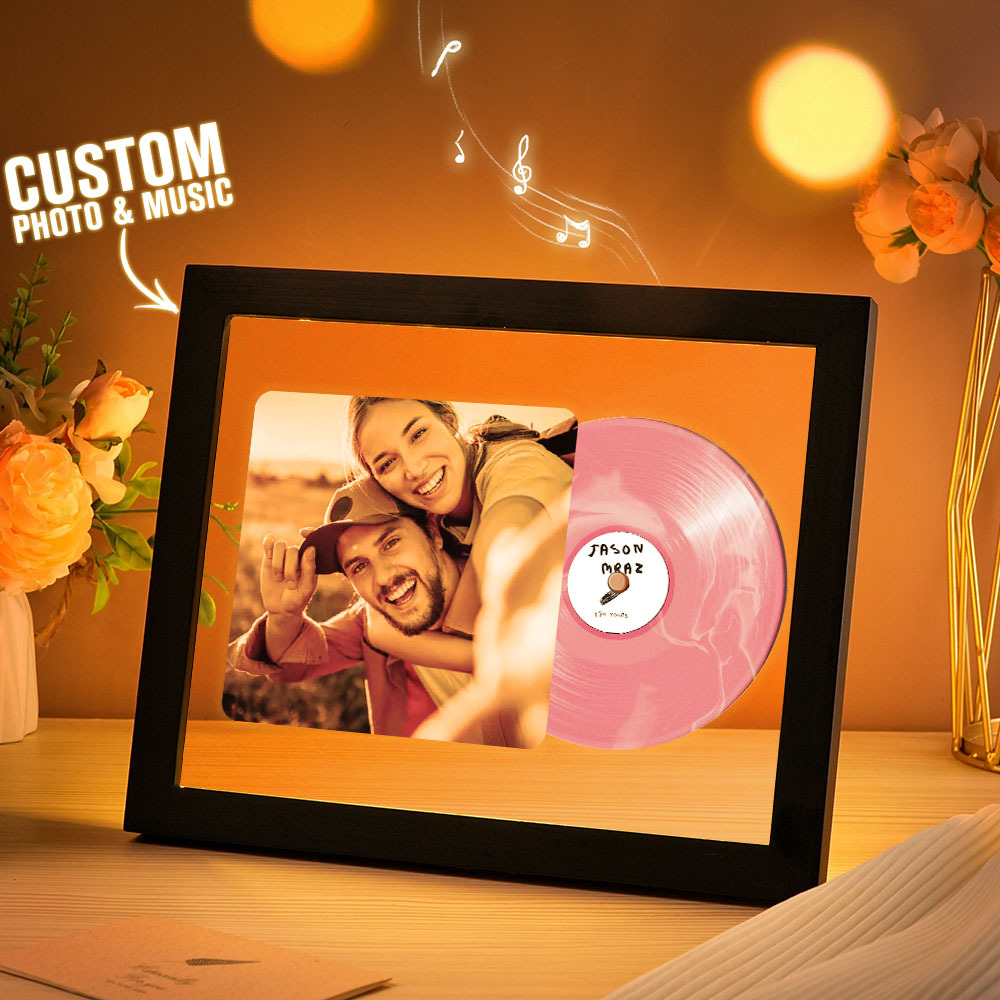 Music Photo Frame Night Lights Music Desk Decor That Plays Music Without Cell Phone Multiple Styles Couple Gifts