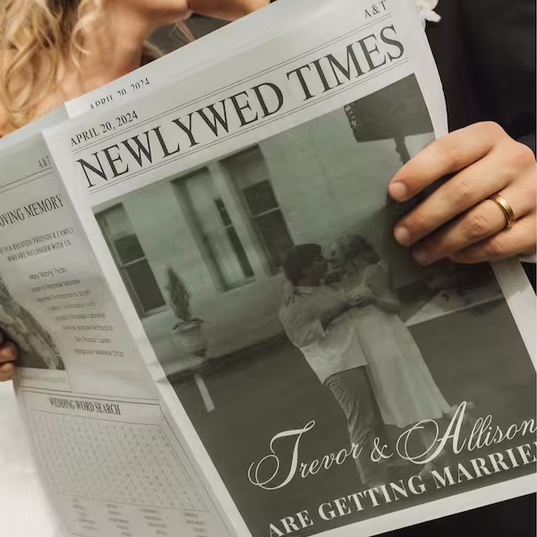Personalized Newspaper for Couple's LOVE STORY on Valentine's Day