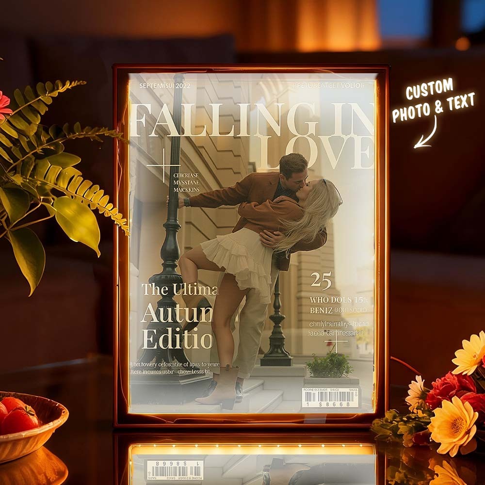 Personalized Magazine Cover Night Light