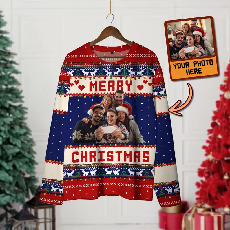 Personalized Ugly Christmas Sweater for Family