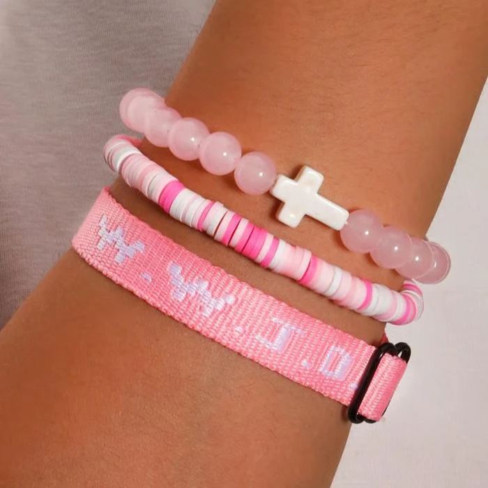 W.W.J.D. "What Would Jesus Do" Faith Bracelet Set