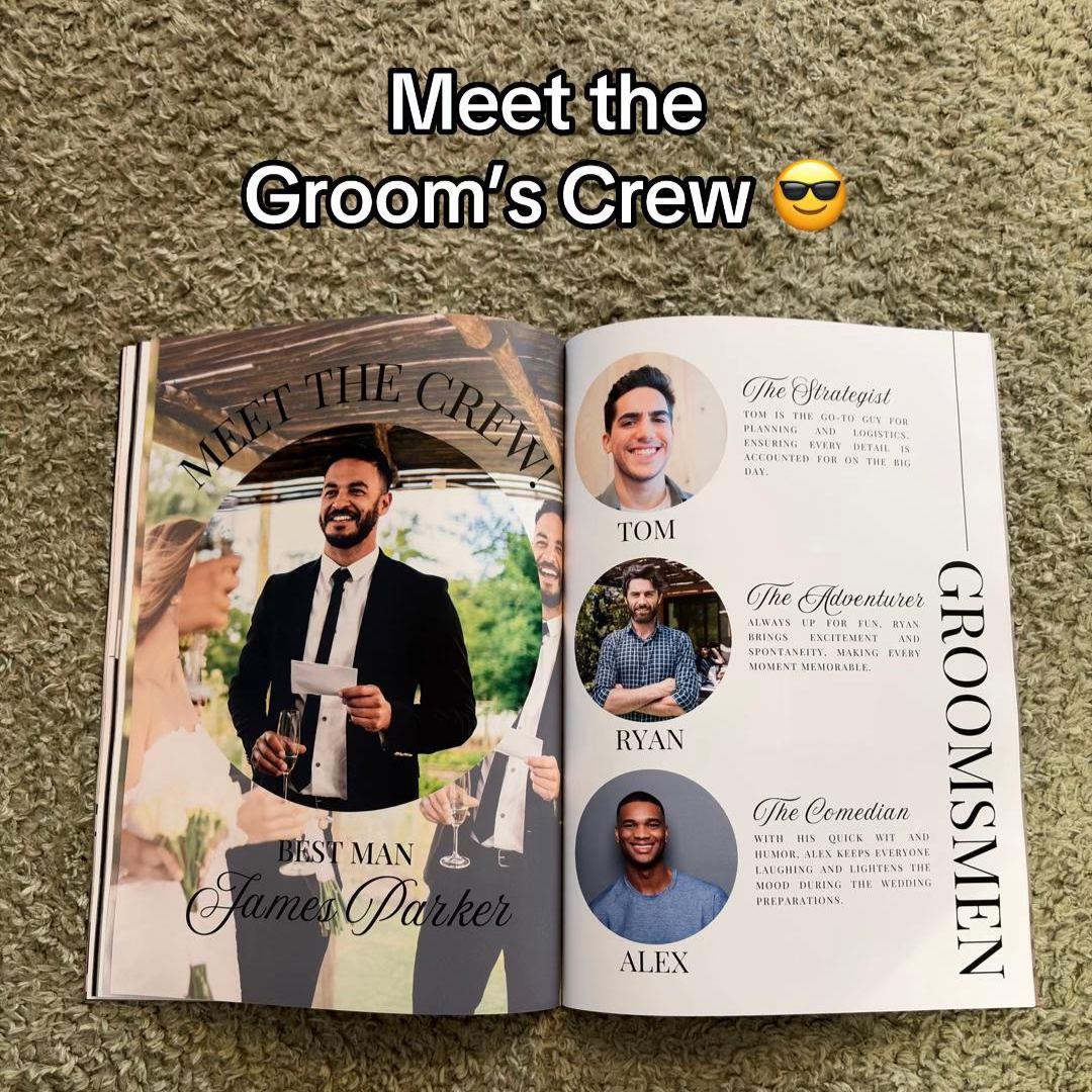 Personalized Magazine for Wedding Anniversary Gift for Married Couples on Valentine's Day