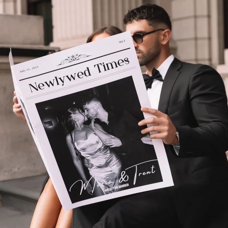 Personalized Newspaper for Couples on Valentine's Day