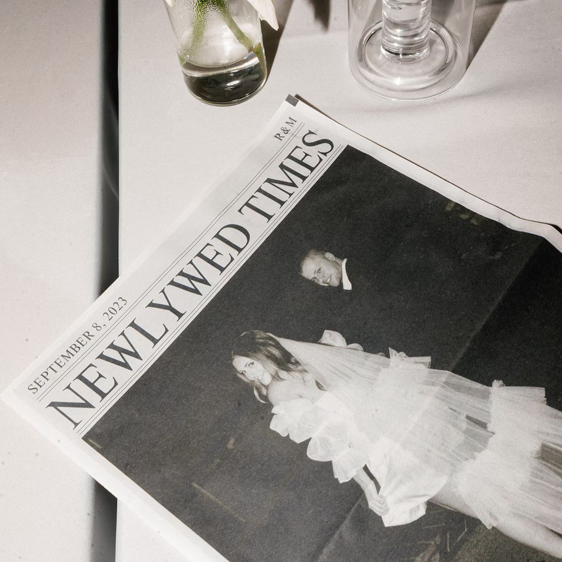 Personalized Newspaper for Valentine's Day for Married Couples