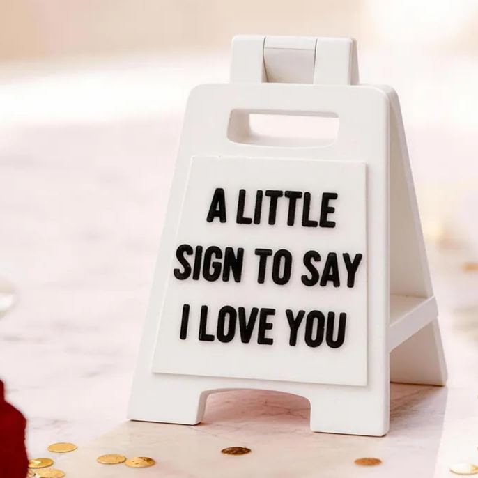 Personalized Girlfriend A Little Sign To Say I Love You Mini Love Sign Custom Multiple Colors 3D Printed A-frame Sign Valentine's Day Gift for Her